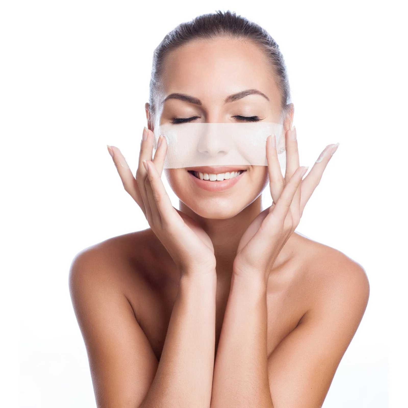 

200Pcs Disposable Facial Mask Paper Extra Thin Stretchable Skin Care DIY Facial Sheet Deep Absorption Non-Woven Fabric