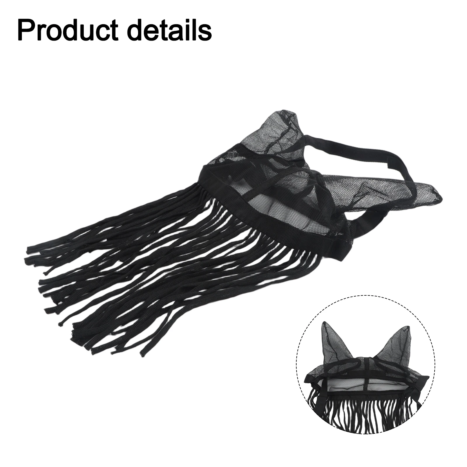 Soft Tassels Repel Flies Horse Fly Cover With Tassels Breathable Equestrian Horsewear Three Sizes Riding Equestrian Equipment