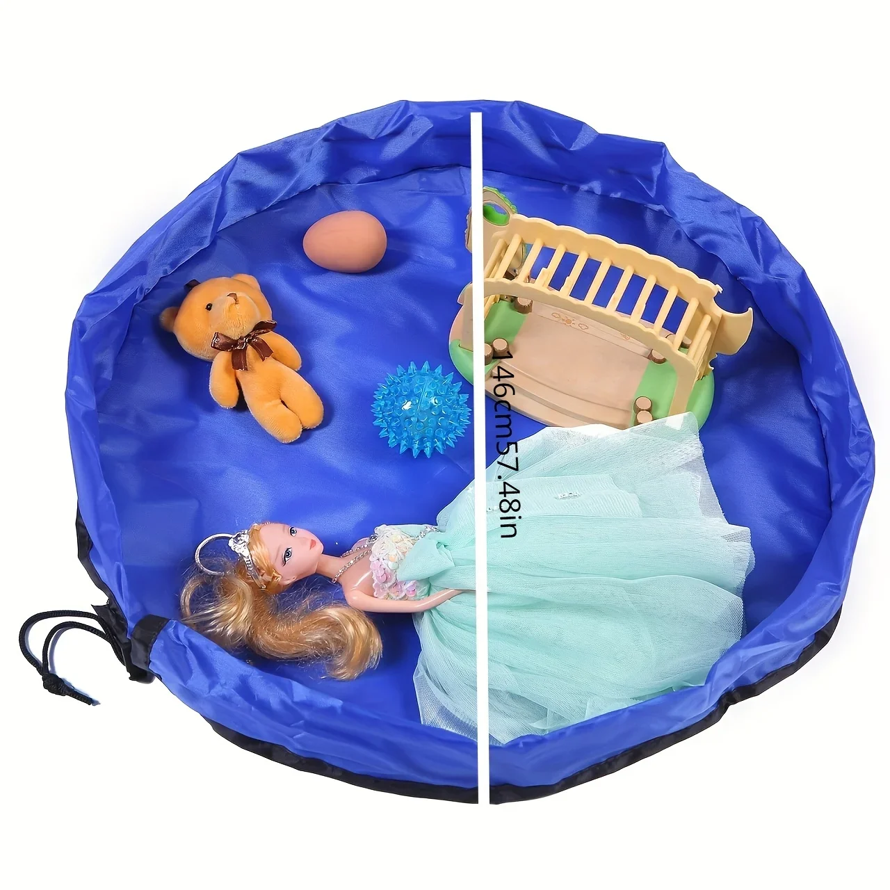 Oversized Toy Organizer Multi-functional Baby Toy Quick Storage Bag Outdoor Children\'s Waterproof Pad Bundle Mouth Storage Bag