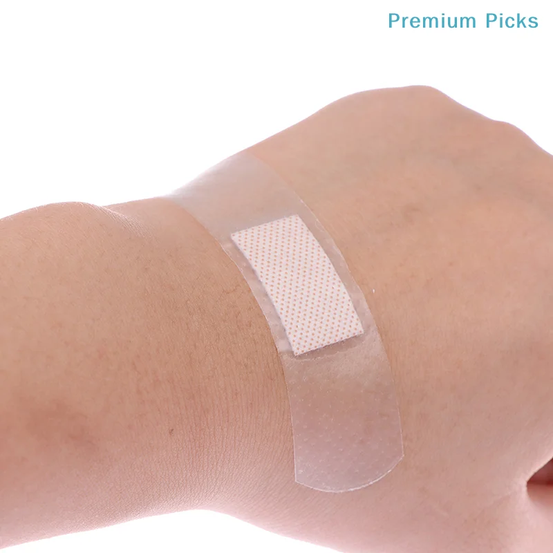 portable160Pc Waterproof Cartoon Adhesive Bandages Breathable Wound Plasters Transparent