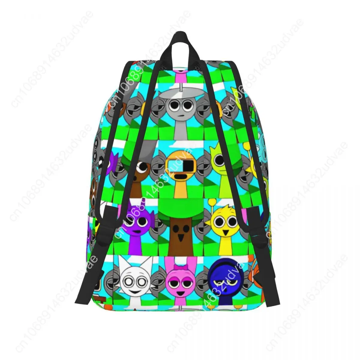 Sprunki Incredibox Wenda Oren Funbot Backpack Men Women Teenage Student Business Daypack Beats Game Laptop Shoulder Bag Durable