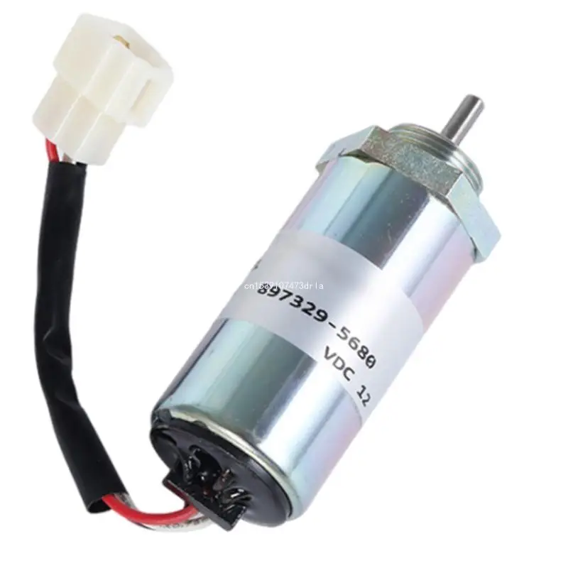 Electrical 897329-5680 Shut Down Solenoid for 3LD1 3LD2 4LE1 Engine 12V Shut Offs Solenoid Valves Dropship