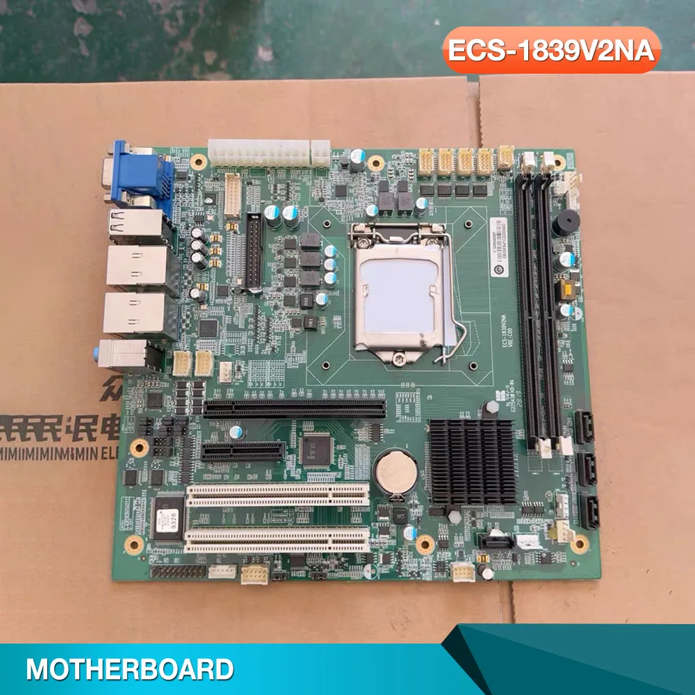 ECS-1839V2NA VER C00 IPC-620H-H110 Industrial Control Computer Motherboard Dual Network Ports