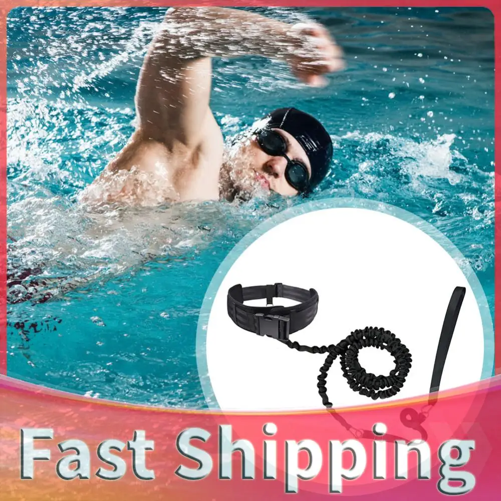 

Swim Resistance Belt Swim Tether Stationary Swimming Aquatic Resistance Belt for Swim Training and Exercise
