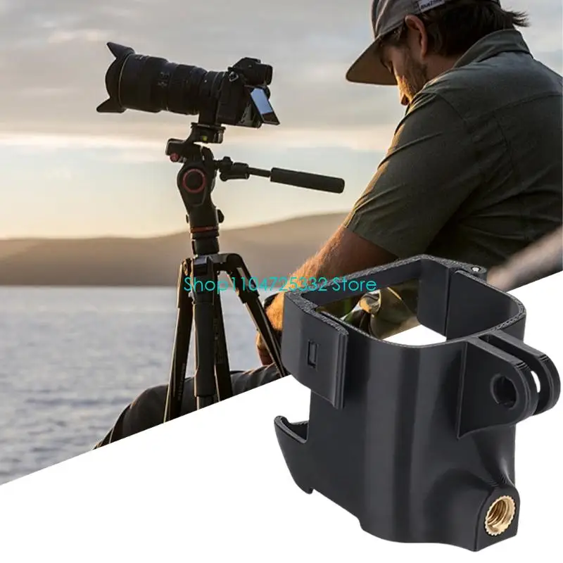 P5EA Single-Body Action Camera Mount Accessory Quick Release ABS Support Piece for Fast Install Removal and Daily Camera Use