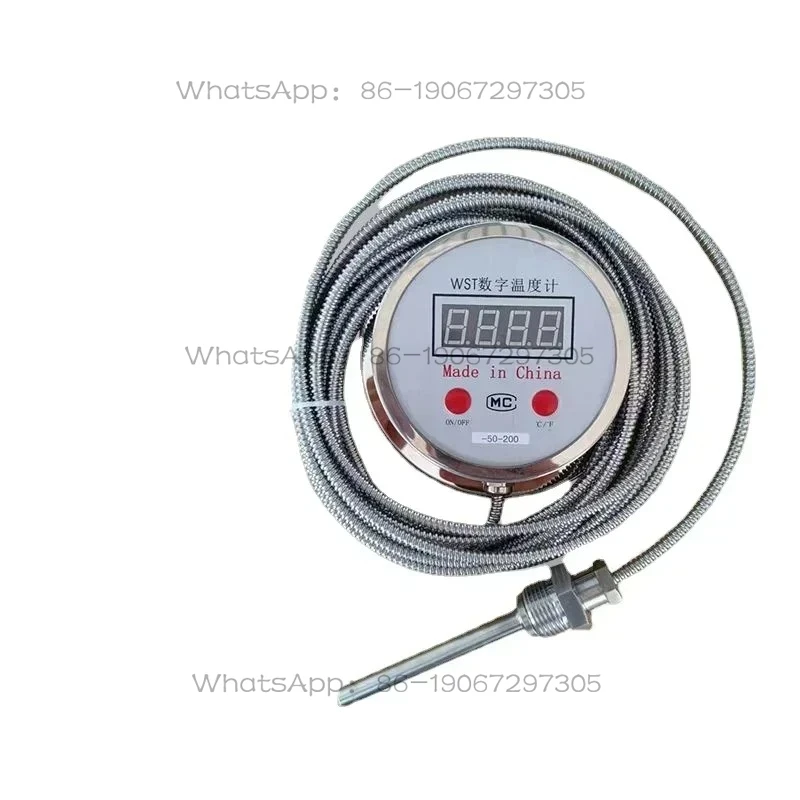 

Industrial Boiler Electronic Thermometer Digital Water Temperature Sensor Detector Gauge 10M Wire with Probe