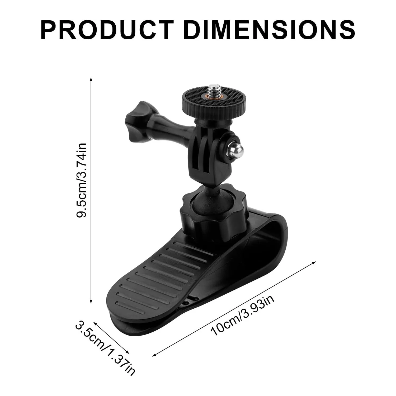 Car Sun Visor Mount, Adjustable Camera Car Mount Practical Camera Accessories Compatible with DJI Osmo Pocket 4 3 2 Action 6 5 4