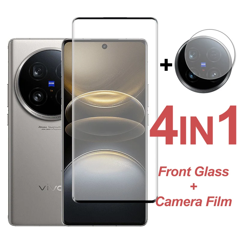 

For ViVo X100 Ultra Glass Screen Protector Full Cover Tempered Glass Protective Phone Camera Lens Film ViVo X100 Ultra X100s Pro