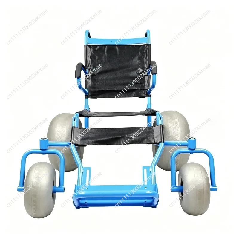 All-terrain Adult Beach Wheelchair for Sale with Soft Sand Balloon Tires
