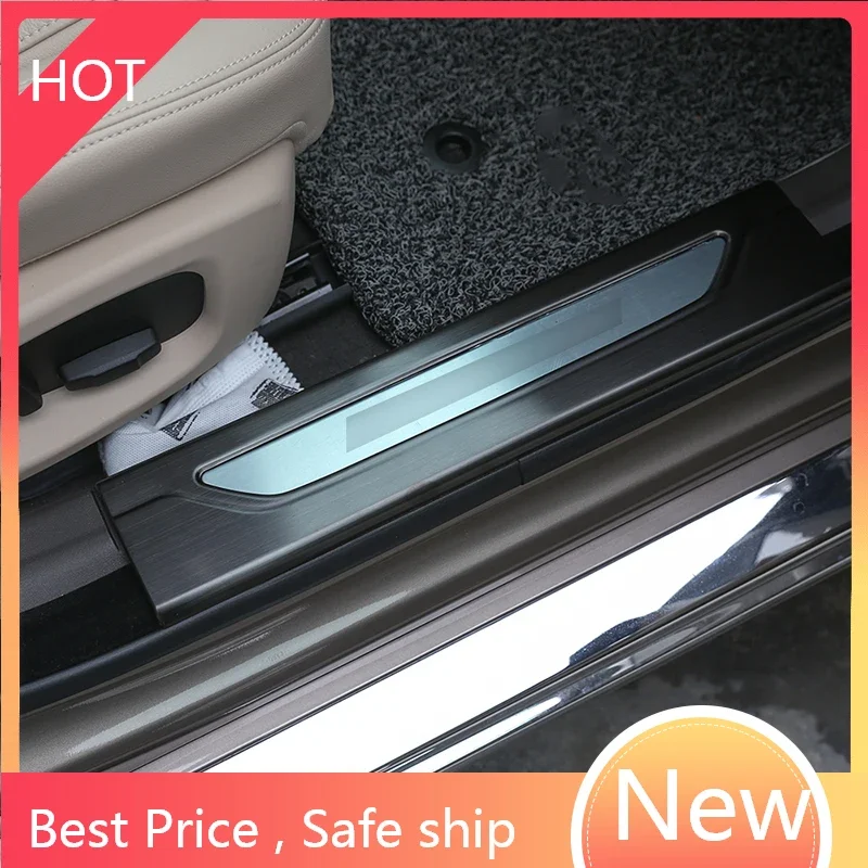 

4 Pcs For Jaguar XF 2016 2017 304 Stainless Steel Car Door Sill Plate Protector Cover Plate Trim Sticker Car Accessory