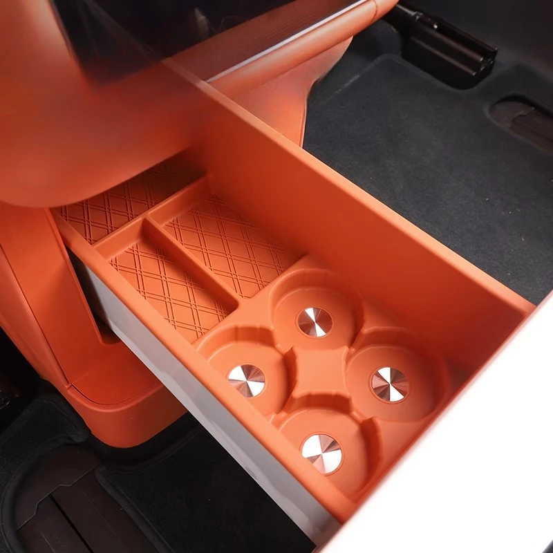 For Lynk & Co 900 2025 Car Rear Row Refrigerator Silicone Pad Waterproof Anti-slip Organizer Box Car Interior Protective Mat detail image 1