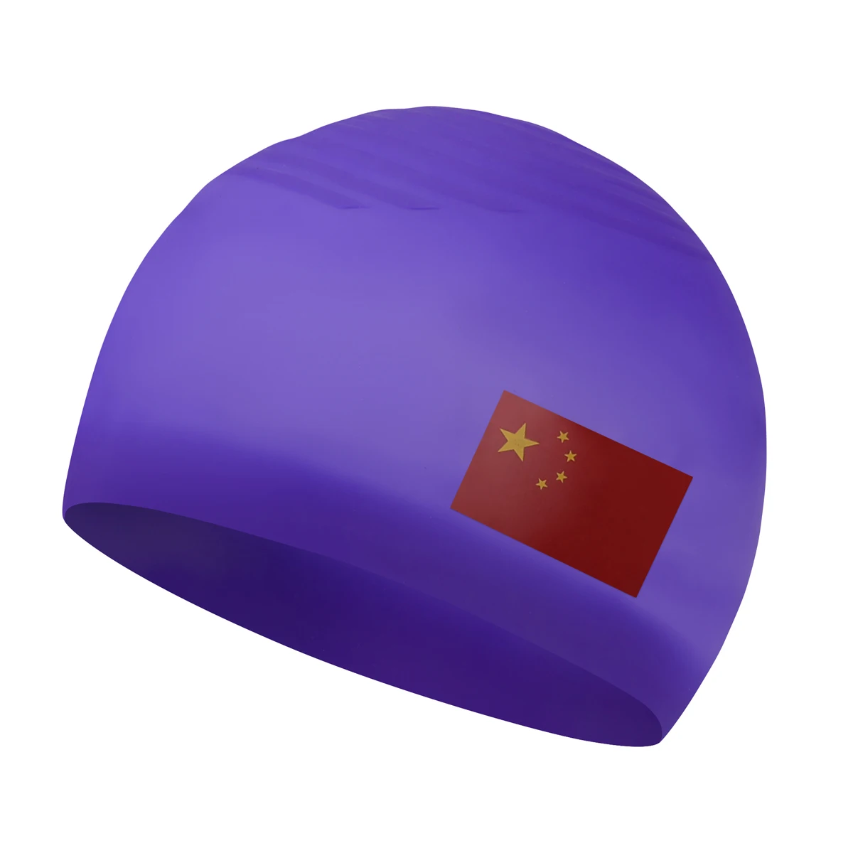 hosa-professional-training-competition-seamless-one-piece-thin-soft-threadless-silicone-swimming-cap-waterproof-national-flag