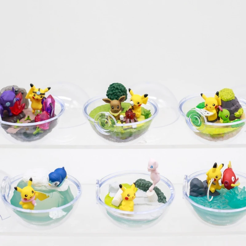 جديد الأصلي ريمينت Kawaii بوكيمون بيكاتشو Bulbasaur Eevee Dragonair Lapras صندوق أعمى أنيمي الكرتون سطح المكتب ديكور العصرية اللعب