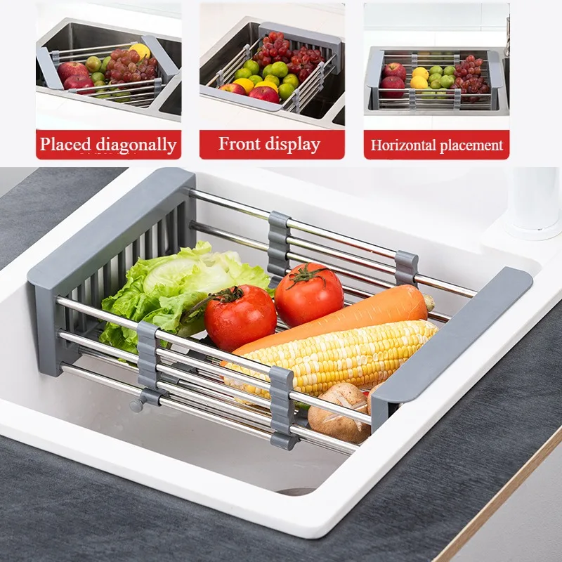 

Stainless Steel Adjustable Drainer Rack,Kitchen Dish Drying Rack,Holders,Expandable Stainless Steel Dish Drainer,dish rack