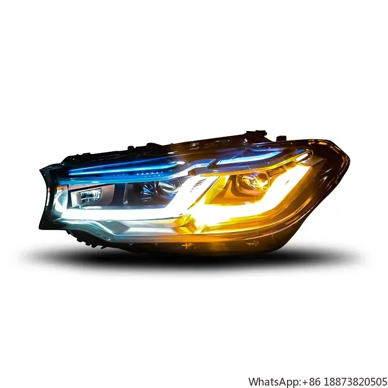 Car Accessories For Bmw G30 Upgrade Laser Headlight 2018-2020 Modified Led Headlight 5 Series Headlamp