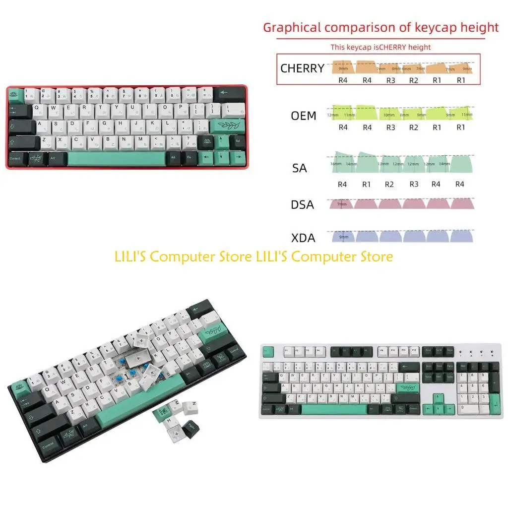 

A52B 137Keys Cherry Profile Keycap PBT Сублимационная краска для механической клавиатуры
