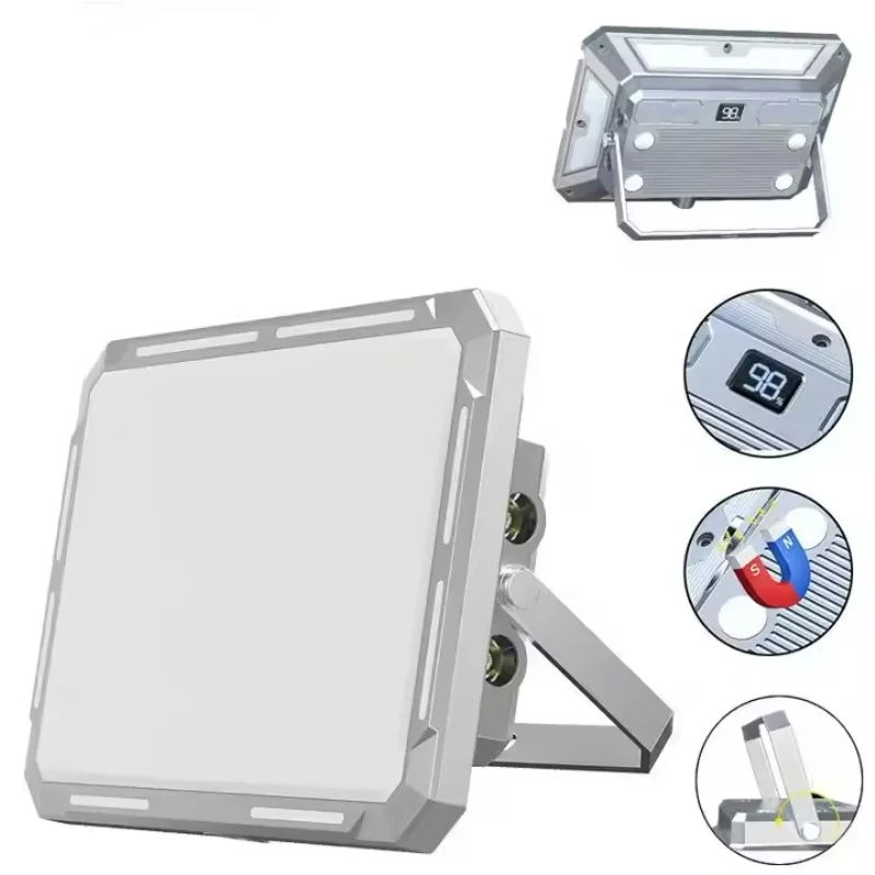 

Портативный рабочий фонарь с зарядкой Type-C, аварийный светильник, многофункциональный водонепроницаемый фонарик для ремонта, кемпинга и поиска в палатках