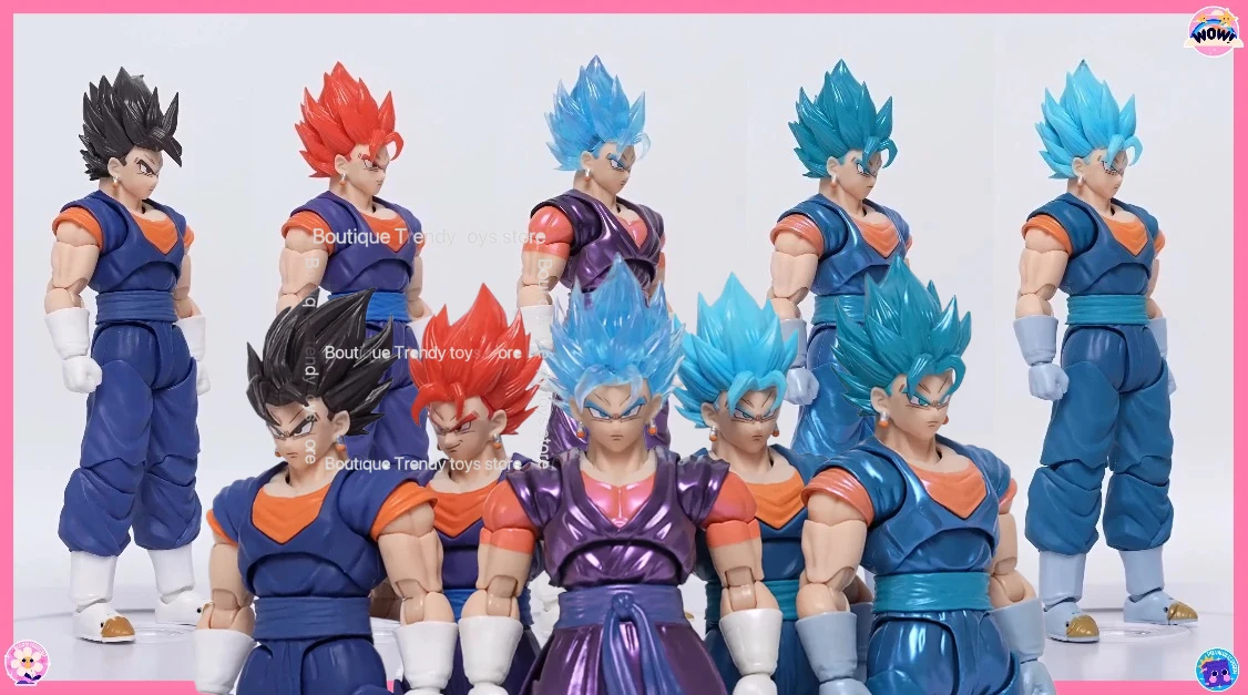 

In stock Vegetto Action Figures Dragon Ball SHF Super Saiyan SSJ Vegetto Son Goku Vegeta for birthday gift