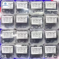 50pcs/100pcs Phone Hole Rubber Ring Rear Back Glass Camera Waterproof Rubber Ring For iPhone X XS XR XSM 11 12 13 Pro MAX Parts