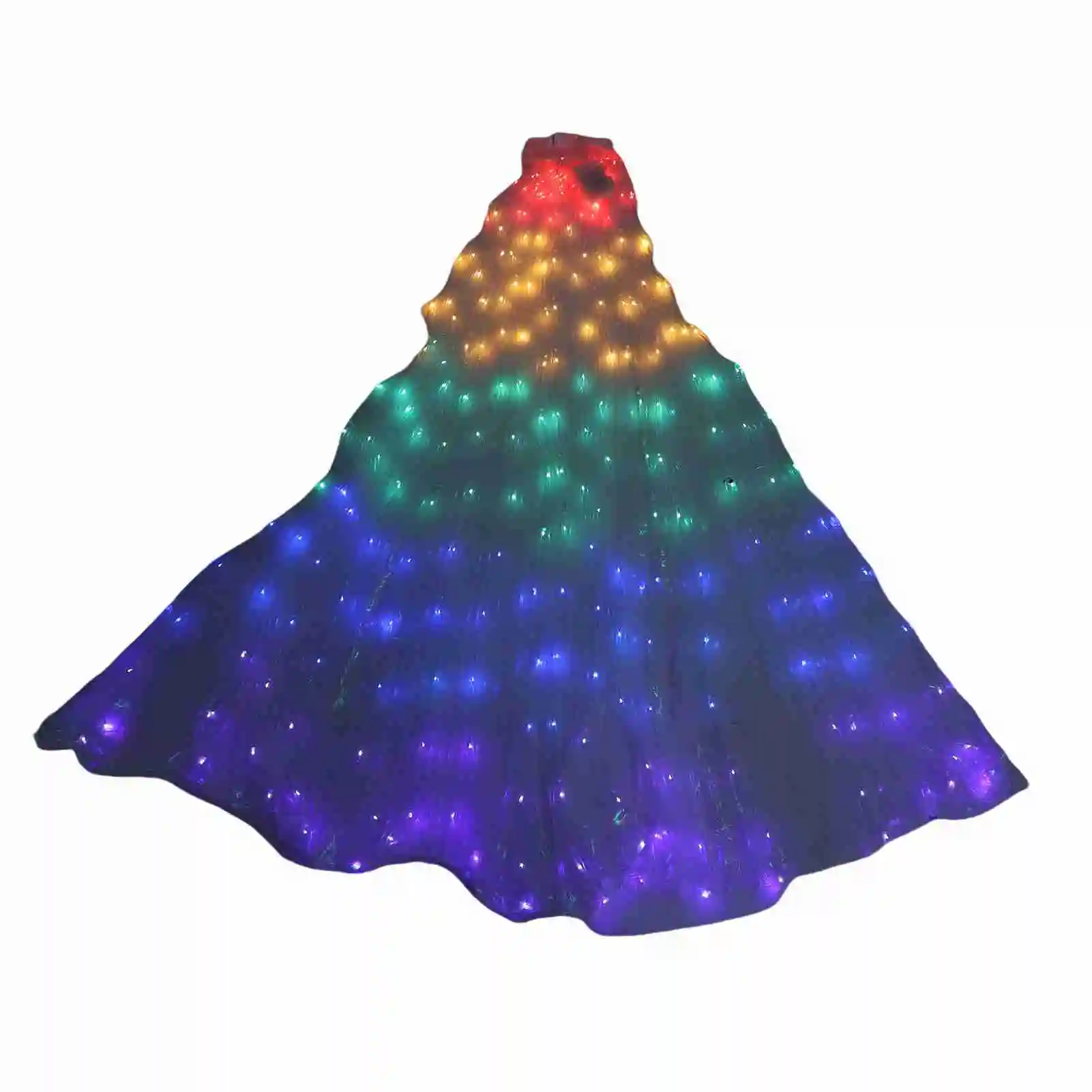 LED أجنحة الرقص الشرقي مرحلة الأداء الدعائم