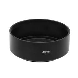 Camera Standard Metal Lens Hood Screw-on Hood 46 49 52 55 58 mm Generic For Nikon Canon Sony etc 50mm lens (or longer)