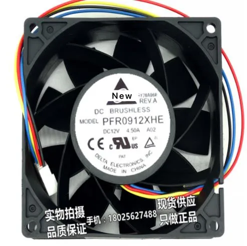 

For Delta Electronics PFR0912XHE BC90 DC 12V 4.50A 4-wire 90x90x38mm Server Cooling Fan