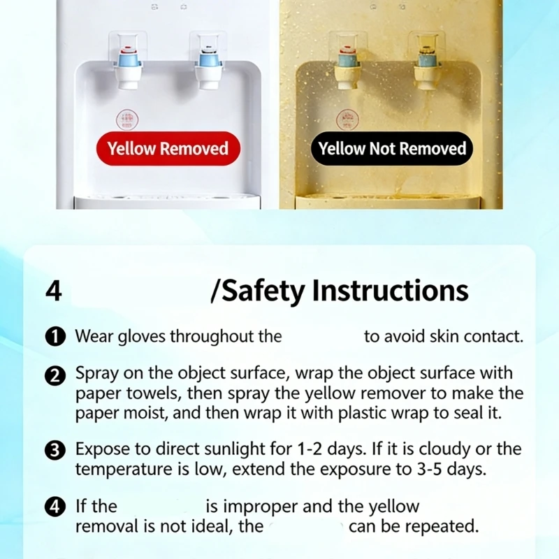

Quick Acting Plastic Whitener Agent 3.4floz Liquid For Cleaning And Refreshing Old Plastic Items Household Essential high