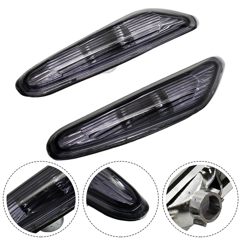 Luces de posición lateral para BMW, luces intermitentes LED de señal de giro, 12V CC, 55W, E46/E60/E61/E83/X3, 2 uds.