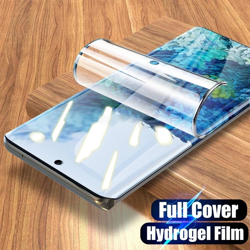 HD Hydrogel Film For Samsung Galaxy S24 S23 S22 S21 S20 Ultra Plus Screen Protector Note 20 10 9 S10 Lite FE A55 A35 A54 A15 5G