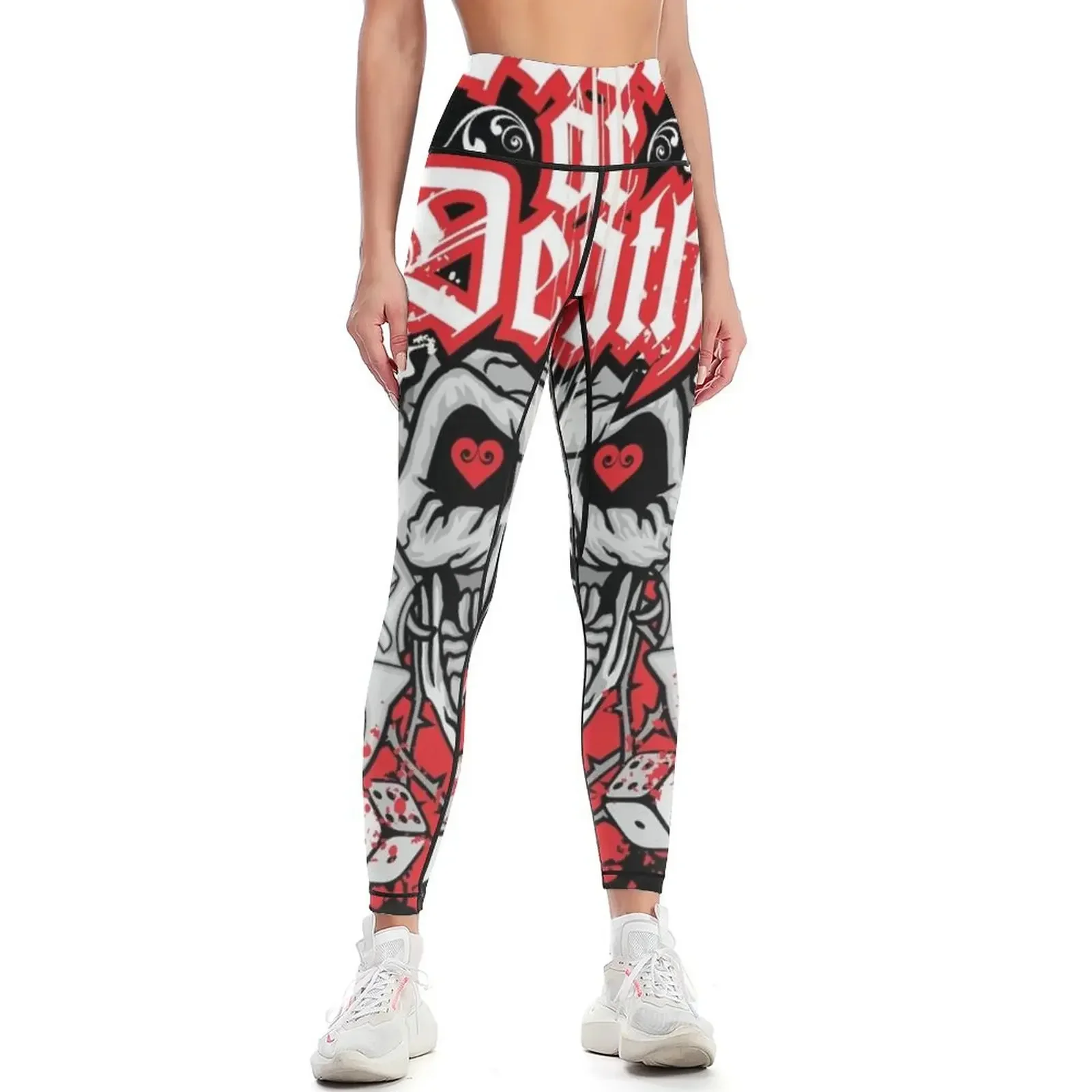 

Ace of Spades Skull Lucky or Death by TrustBelieve Leggings gym womans Women's sports Womens Leggings