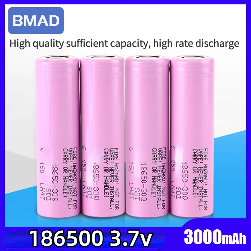 

New 3.7v 3000mah 18650 Polymer Lithium Battery Suitable For High Rate Discharge Of Drone Remote Control Audio Scooter