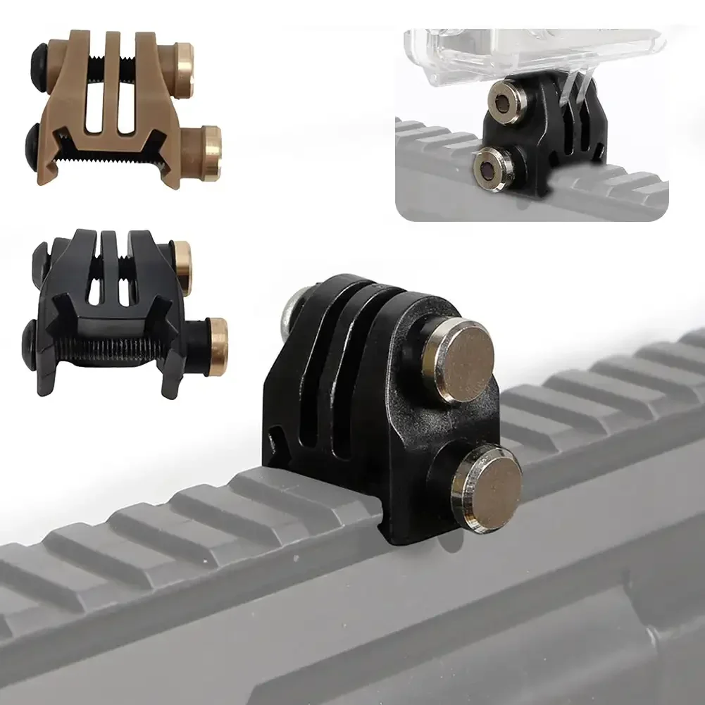 Экшн-камера, нейлоновый рельсовый фиксированный адаптер для пикатинни, страйкбольной винтовки, адаптер для лазерного крепления для GoPro, тактические аксессуары