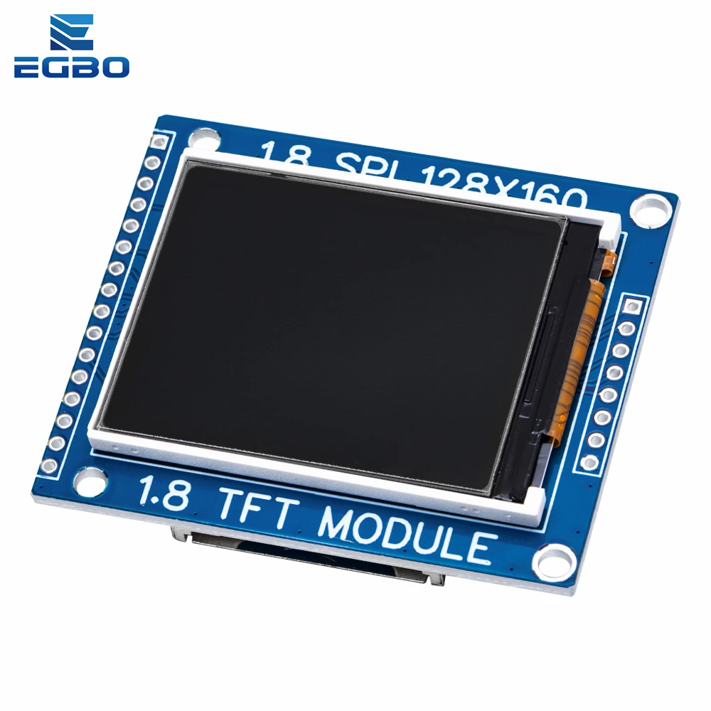 1.8 Inch SPI TFT LCD Display Module 128x160 with PCB Adapter, 3.3V/5V Dual Power IO Interface for Arduino