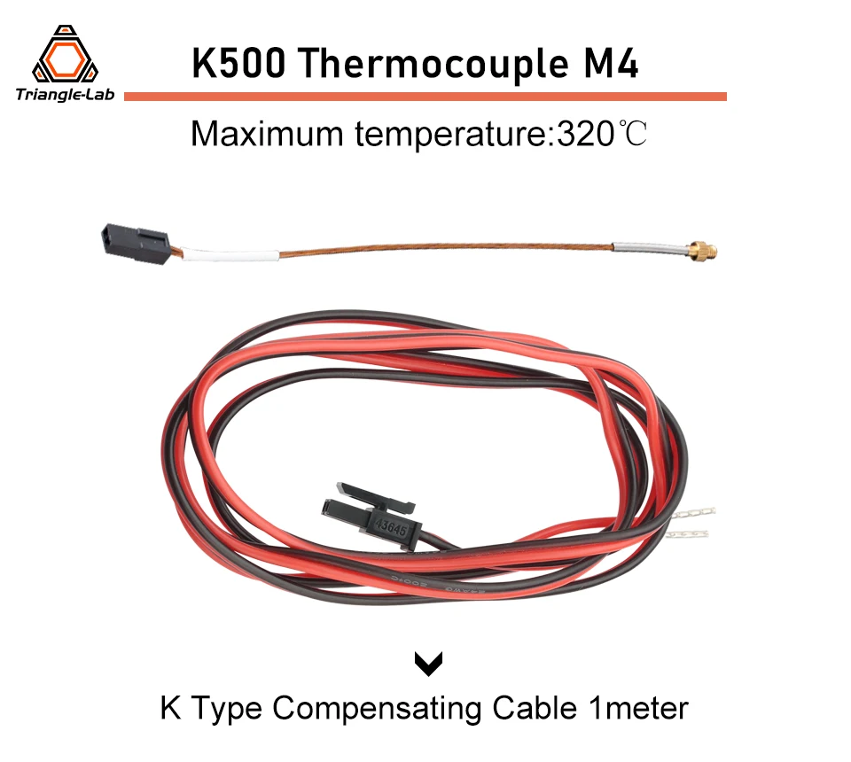 Trianglelab RAPIDO V2 Keramik-Heizkit HeatBlock K500 Thermoelement M4 104GT-2 100K 3950 PT1000 für Rapido V2.0 HOTEND – Detail 6