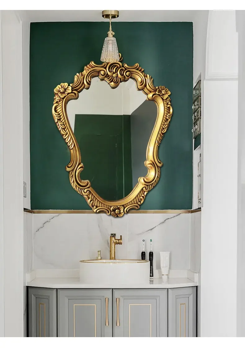 AA European style, bathroom, decorative mirror toilet, dressing, hair salon mirror beauty