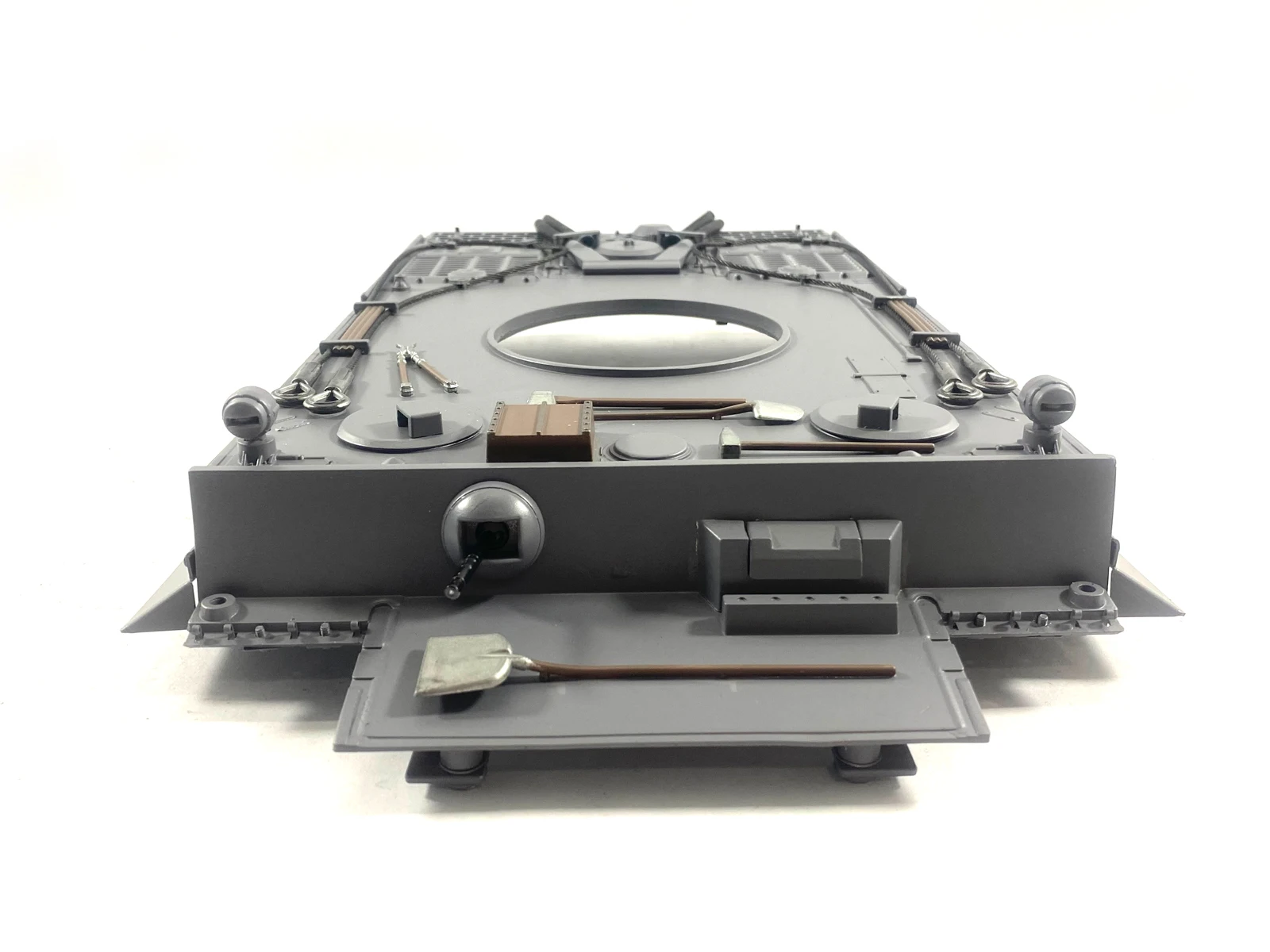 마토 타이거 I 금속 사막 옐로우, 독일 그레이, 상부 선체, 1/16 1:16 독일 타이거 1 RC 모델 탱크