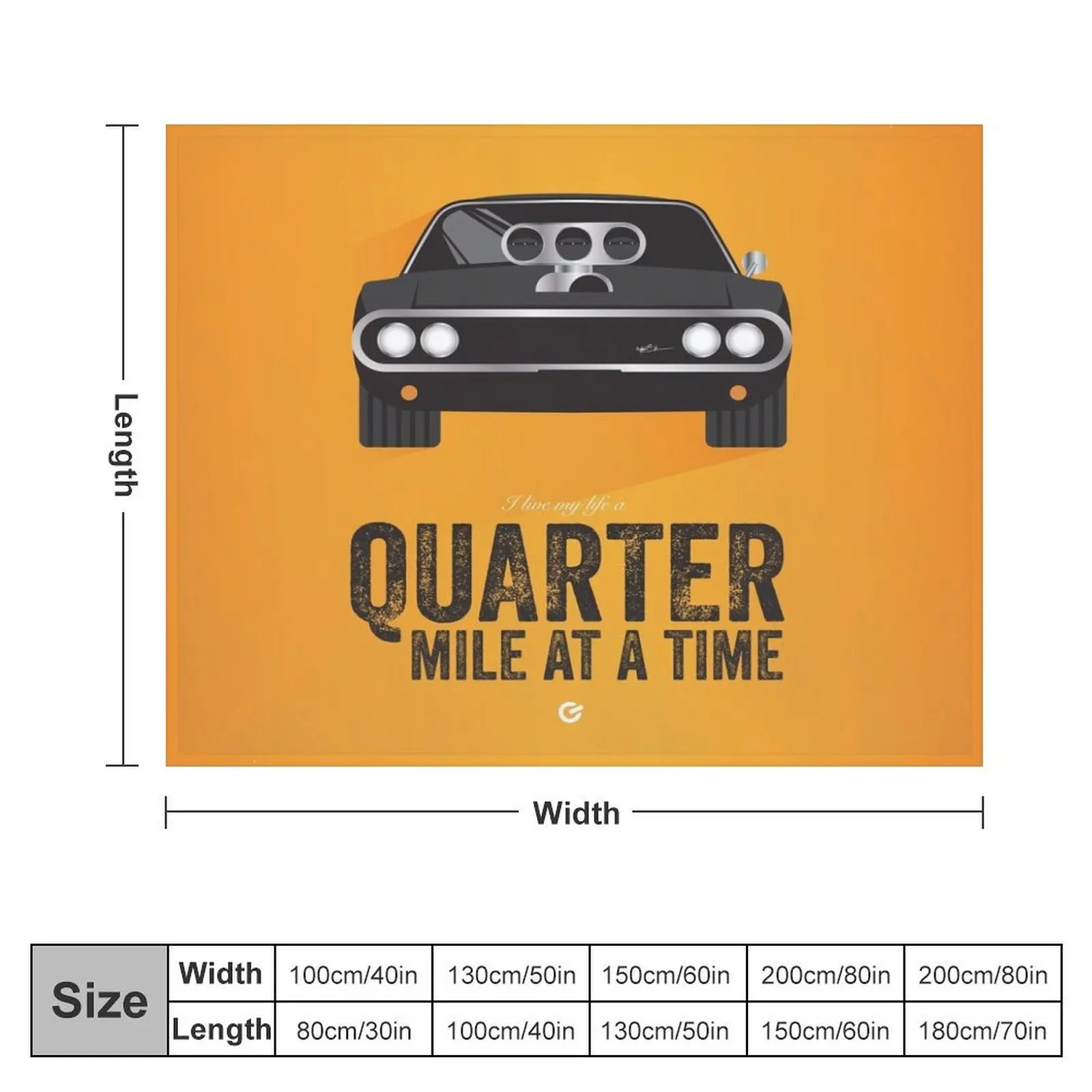 Cinema Obscura Series - The Fast & the Furious - Quarter Mile Throw Blanket bed plaid Beach Luxury Throw Blankets