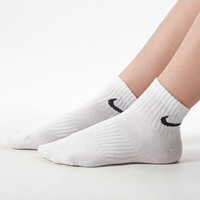 Nike Socks 2025 Fall/Winter New Arrival Breathable Moisture-Wicking 3-Pair Pack Sports Socks for Men and Women SX7677-100