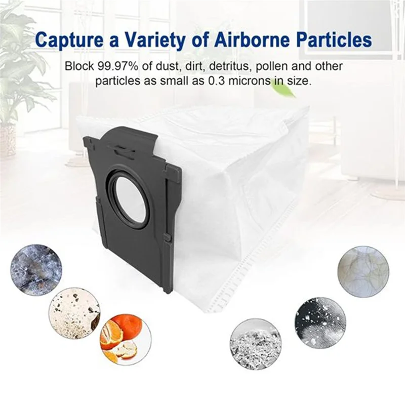 مجموعة الملحقات الكاملة A74G-أكياس الغبار لمرشح ممسحة الفرشاة الرئيسية لمكنسة Dreame Mova E30 Ultra/Trouver E30 Ultra