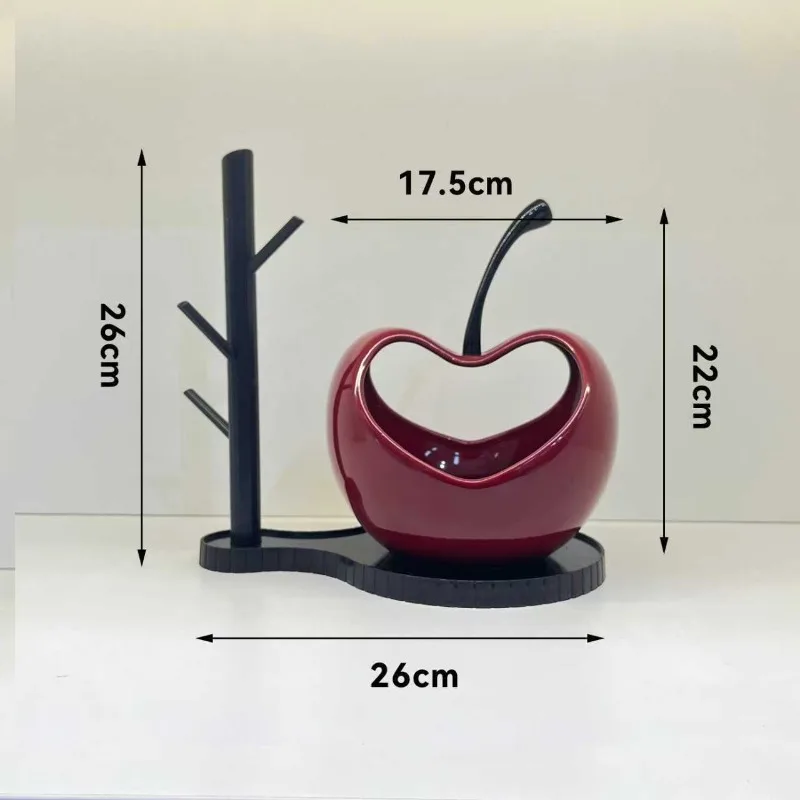 Light Luxury High-end Fruit Basket, Heart-shaped Apple Shelf