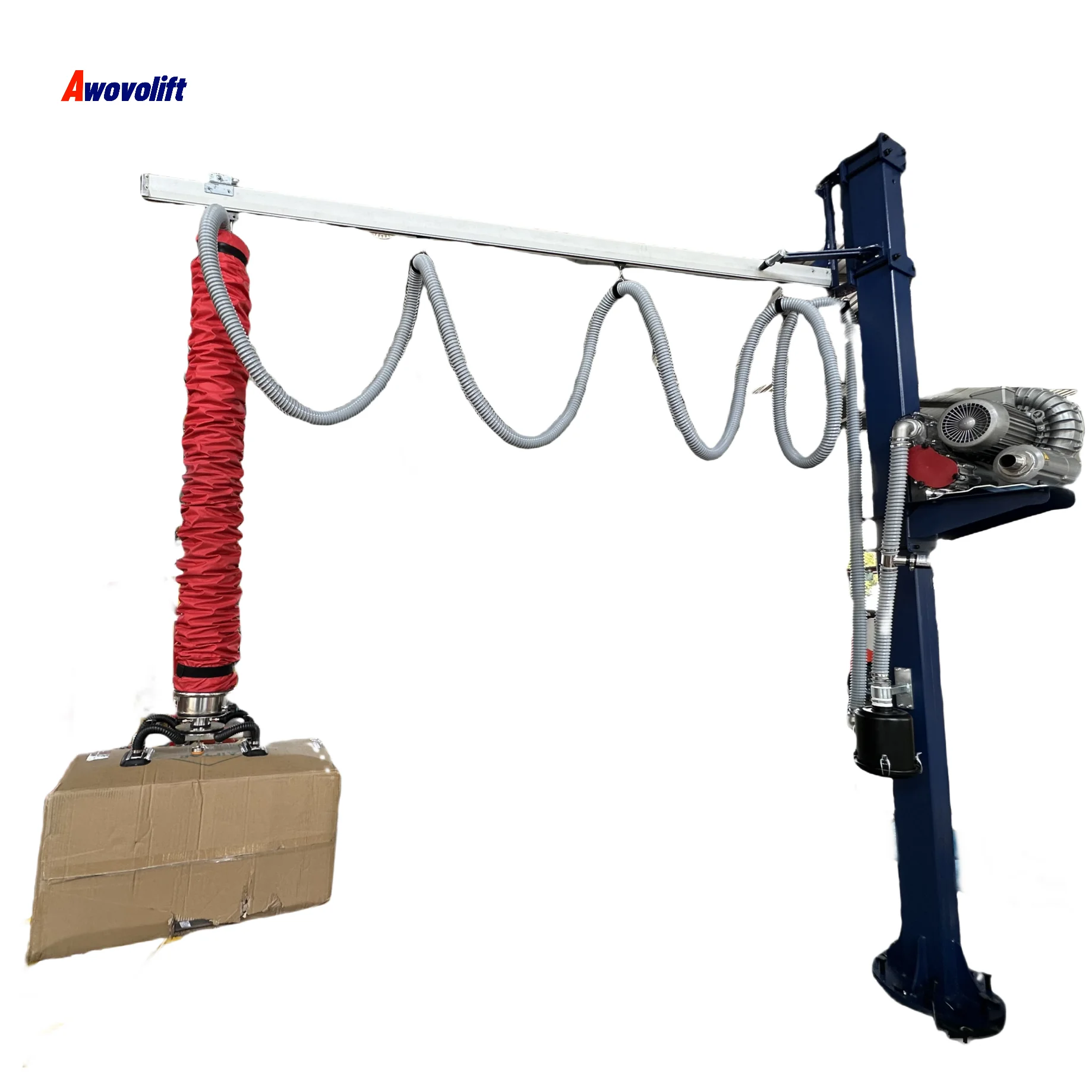 Awovolift Box Bag Lift Air Tube Vacuum Lifting Handing Inserts Blocks Box Bag Barrel Logistics Transport System mit Anti-Lärm