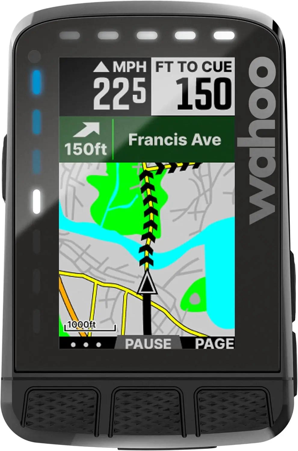 GPS Cycling/Bike Computer,Black，ROAM V2’s Dual Band GPS provides this confidence with enhanced accuracy in challenging