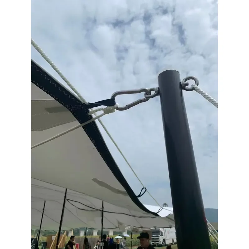 Custom Large Bedouin Stretch Tent Waterproof UV Protection Wedding Party Event Marquee Aluminum Alloy PVC Cover Fabric Side