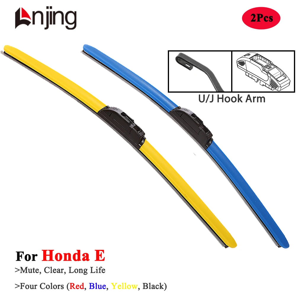 

LNJING Colorful Wiper Blades For Honda E Electric ZC7 Hatchback 2020 2021 2022 2023 2024 2025 Car Accessories Blue Hybrid Wipers