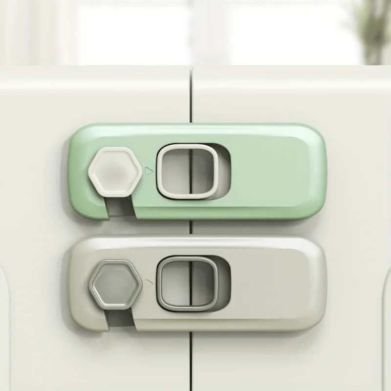 Baby Safety Cabinet Lock No Drill Adhesive Child Proof Drawer Lock Toddler Anti‑Opening Cupboard Door Lock Home Kids Protection