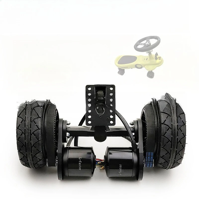 

6 inch hollow aluminum alloy wheels electric twist car with dual drive controller 36V