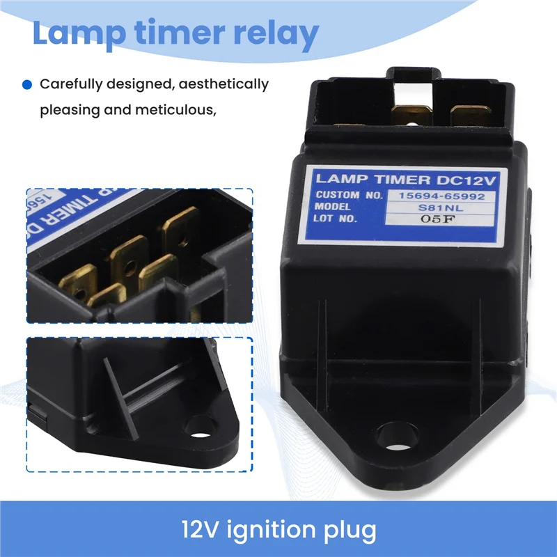 15694-65992 2 قطعة 12 فولت توهج التوصيل S81NL مصباح الموقت التتابع لكوبوتا 15694-65990 #2