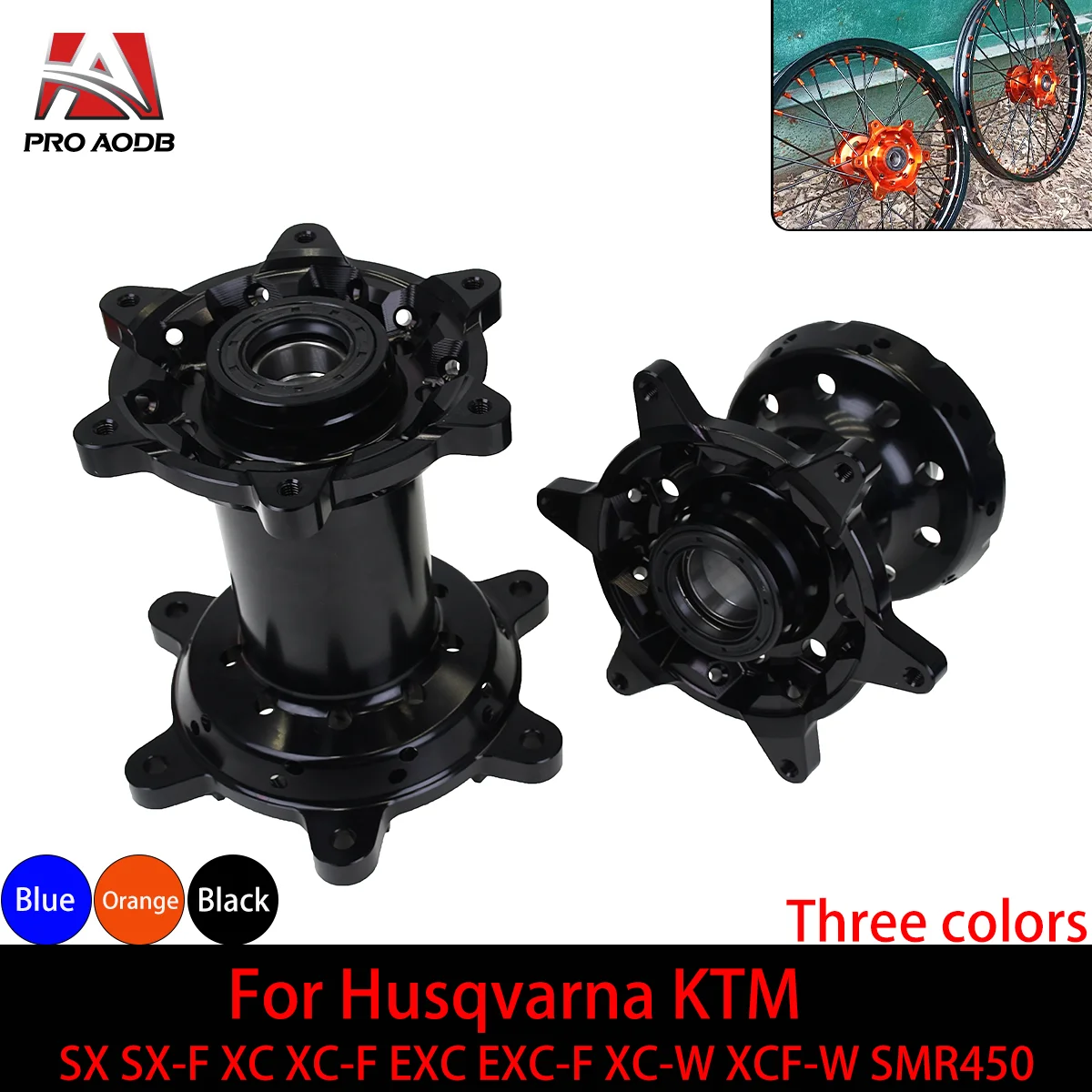 

Motocross CNC Machined 36 Holes Front And Rear Wheel Hub For Husqvarna HUSABERG GASGAS KTM SX SX-F XC XC-F EXC EXC-F XC-W XCF-W