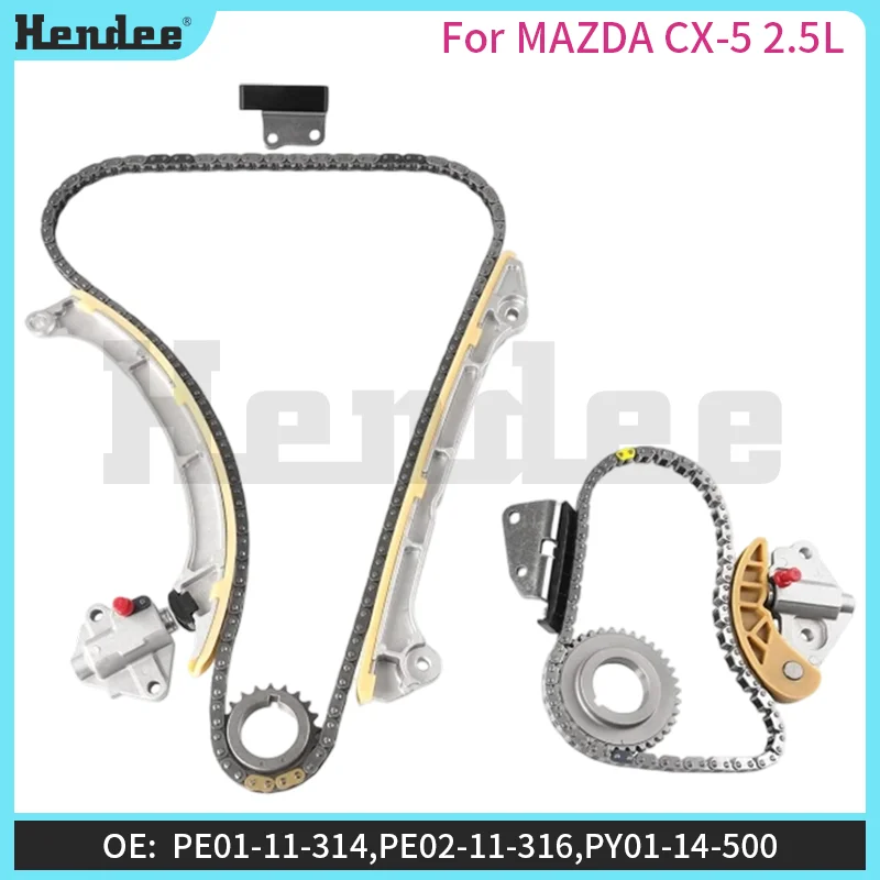 For MAZDA CX-5 2.5L Timing Chain Kit,Automotive Parts OE:PY02-12-201 150L,PE01-14-151,PE01-11-314,PE02-11-316,PY01-14-500
