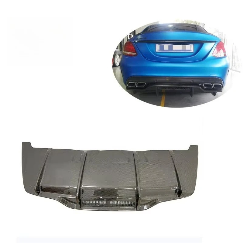 

OEM-Fit FORBenz C63 W205 Coupe PM-Style Carbon Fiber Rear Bumper Diffuser Spoiler